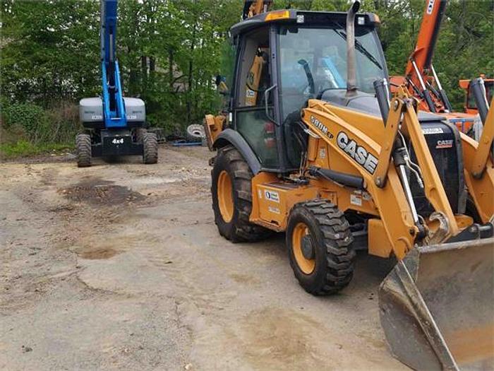 Used 2016 Case 580N EP Backhoe, Enclosed Cab