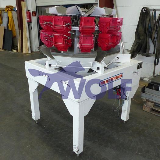 Used used Multihead weigher with 10 weighing heads MULTIPOND
