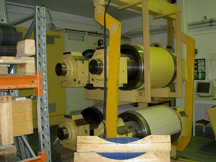 Used 13.75" KLEINEWEFERS LAB SOFT CALENDER STACK