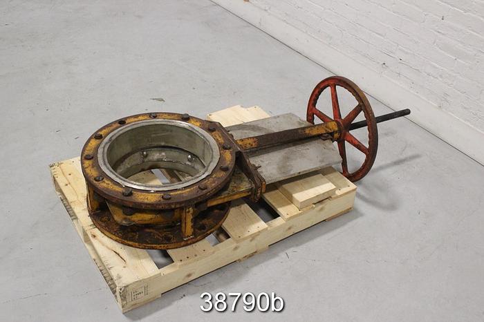 Used T. Mcavity And Sons 14" Hand Operated Knife Gate Valve, 8.25" Face to Face #38790
