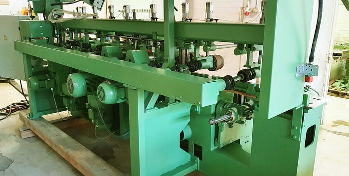 Used Gubisch 4 side moulding automat BS 230/4, 7 heads, year 1989