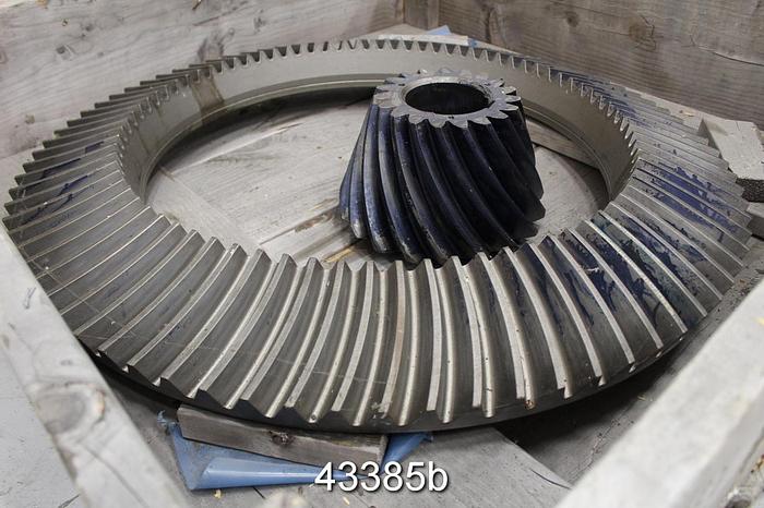 Used Black Clawson No. 3 Pulper Drive Gleeson Cut Gear Set, 4.37/1 Ratio #43385