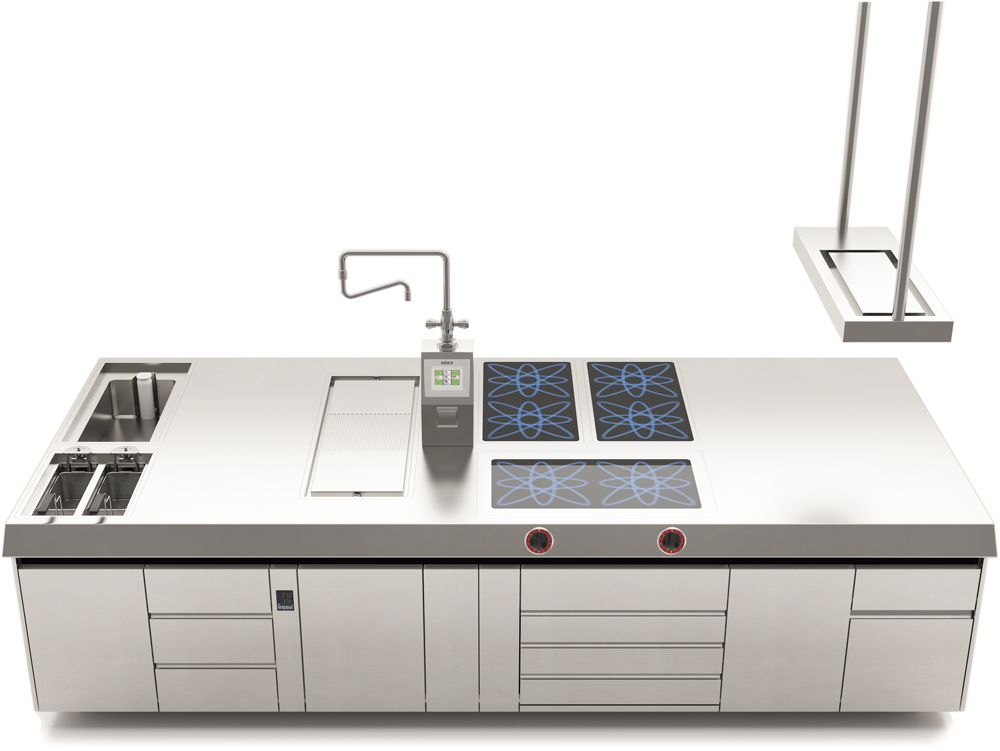 Used HEKO - 1500 central built-in kitchen unit