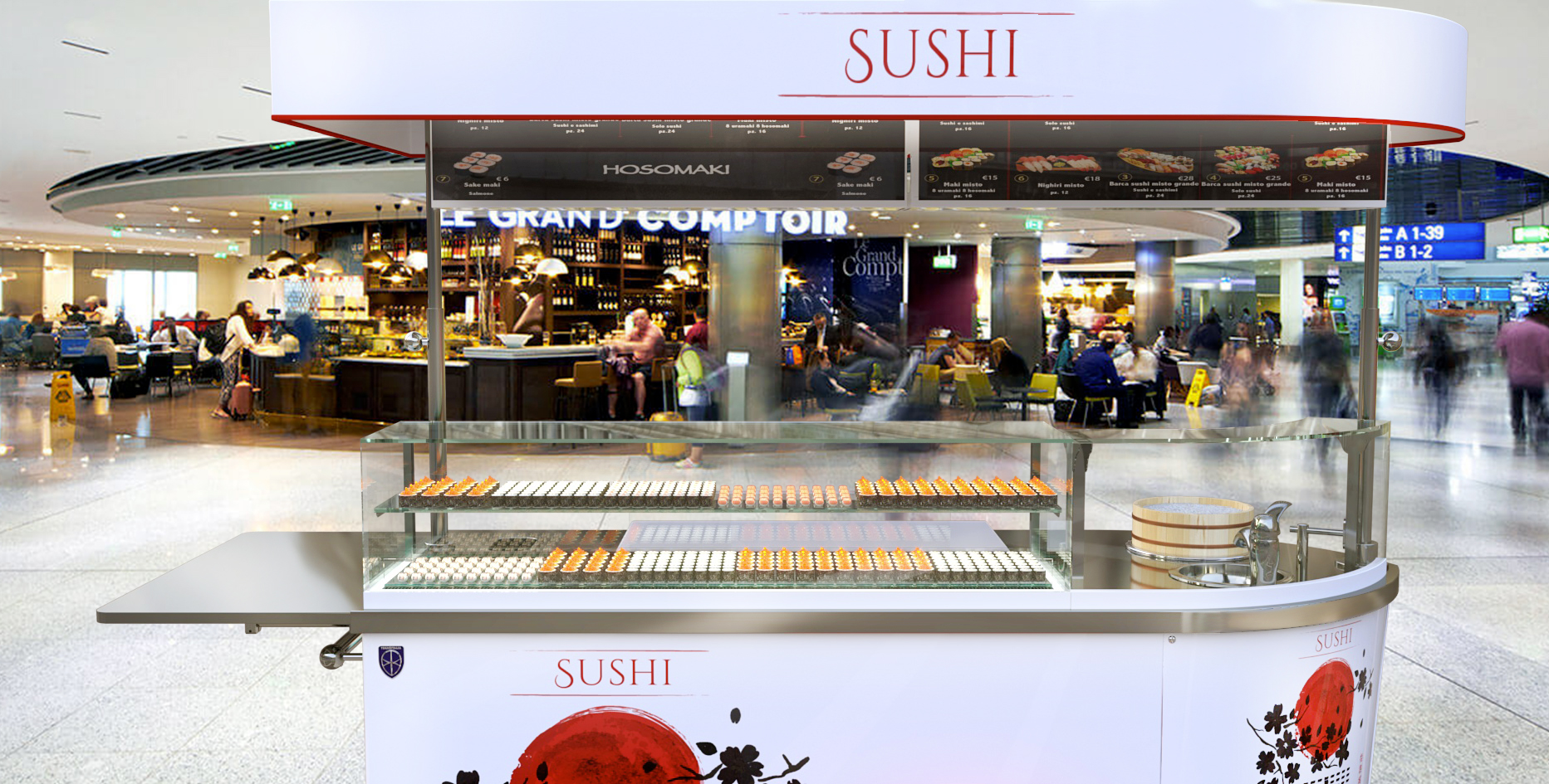 TekneItalia Sushi Cart