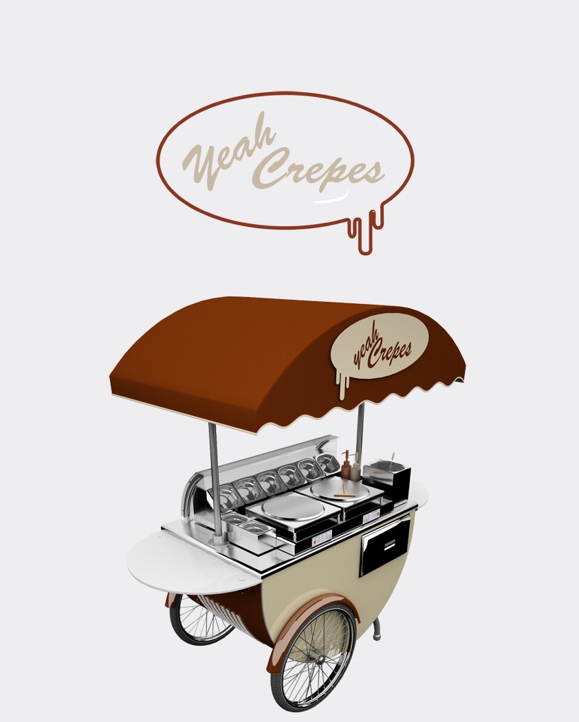 TekneItalia Crepes Cart