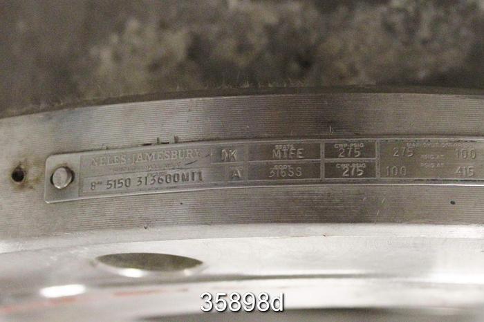 Used Jamesbury 8" Ball Control Valve, 8 5150 31 3600 MT1 #35898