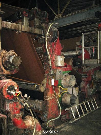 Used Miami Machine  1000 Pli Press, 132" Roll Face, 24" Diameter Top And Bottom Rolls, 152" Bearing Centers #24986