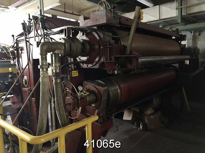 Used Hunt and Muscrop 2x2 Roll Soft Compact Calender, 88" Face #41065