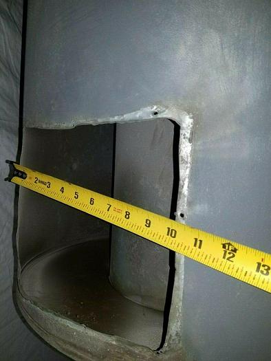 Used Cyclone Dust Collector Unit for use with existing system catches heavy particles