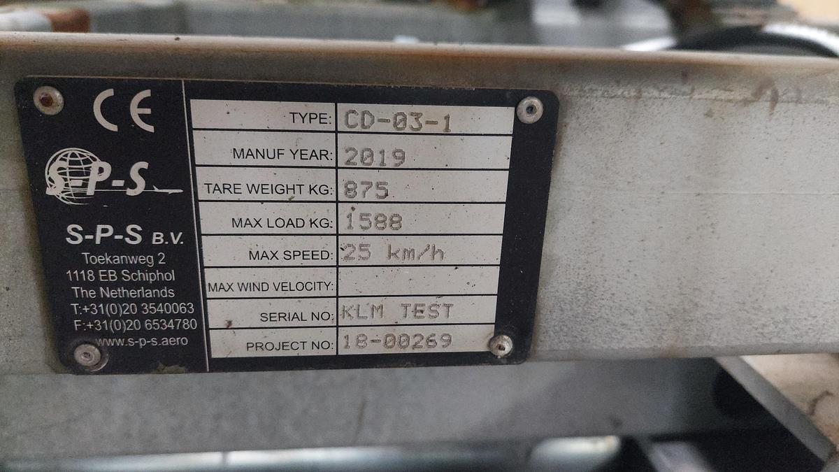 Gebruikt SPS CD-03-1 Dolly 5 ft