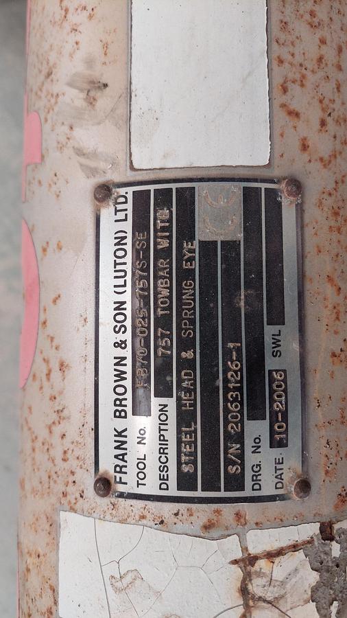 Gebruikt Towbar B757 Frank Brown