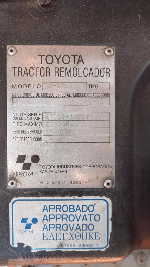 Gebruikt 02-2TD20 Toyota tractor
