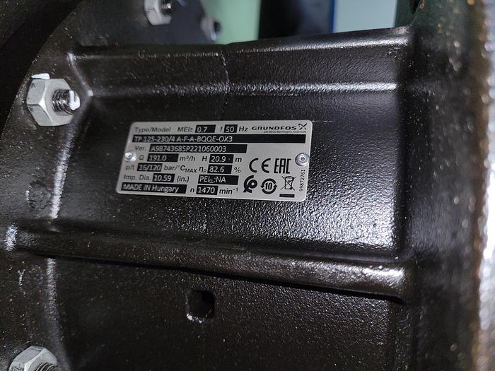 Used 2021 GRUNDFOS TP 125-340/4 A-F-A-BQQE-QX3
