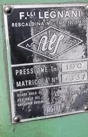 Usato PRESSA ECCENTRICA LEGNANI 100 TON