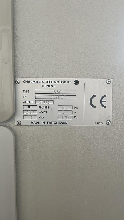Used CHARMILLES ROBOFORM 550