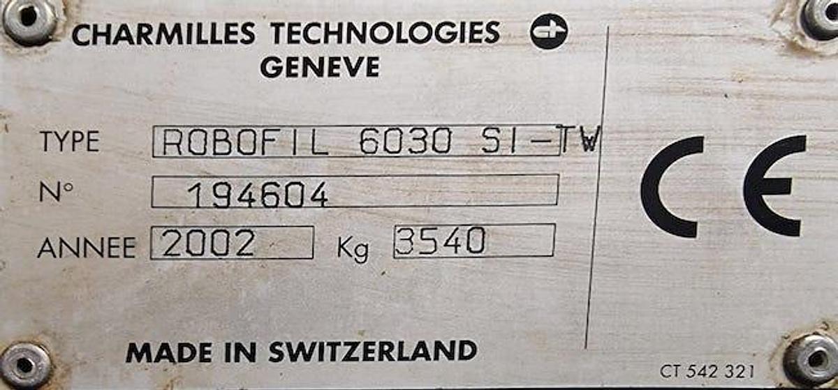 Used 2002 ROBOFIL 6030 SI TW