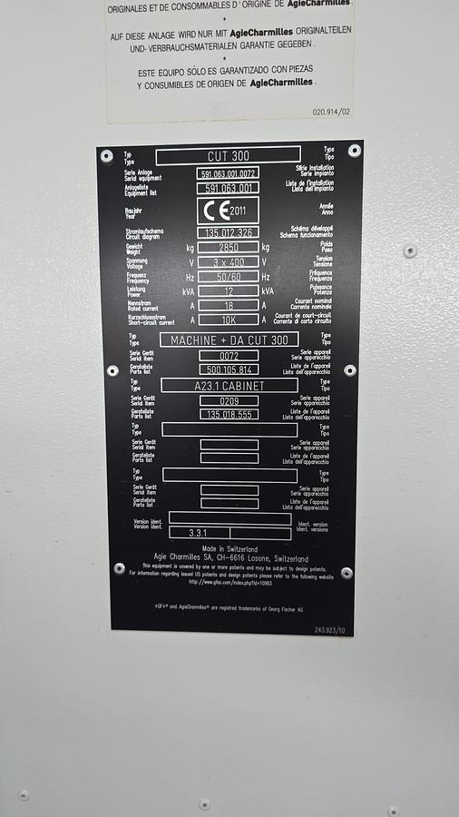 Used Charmilles CUT 300