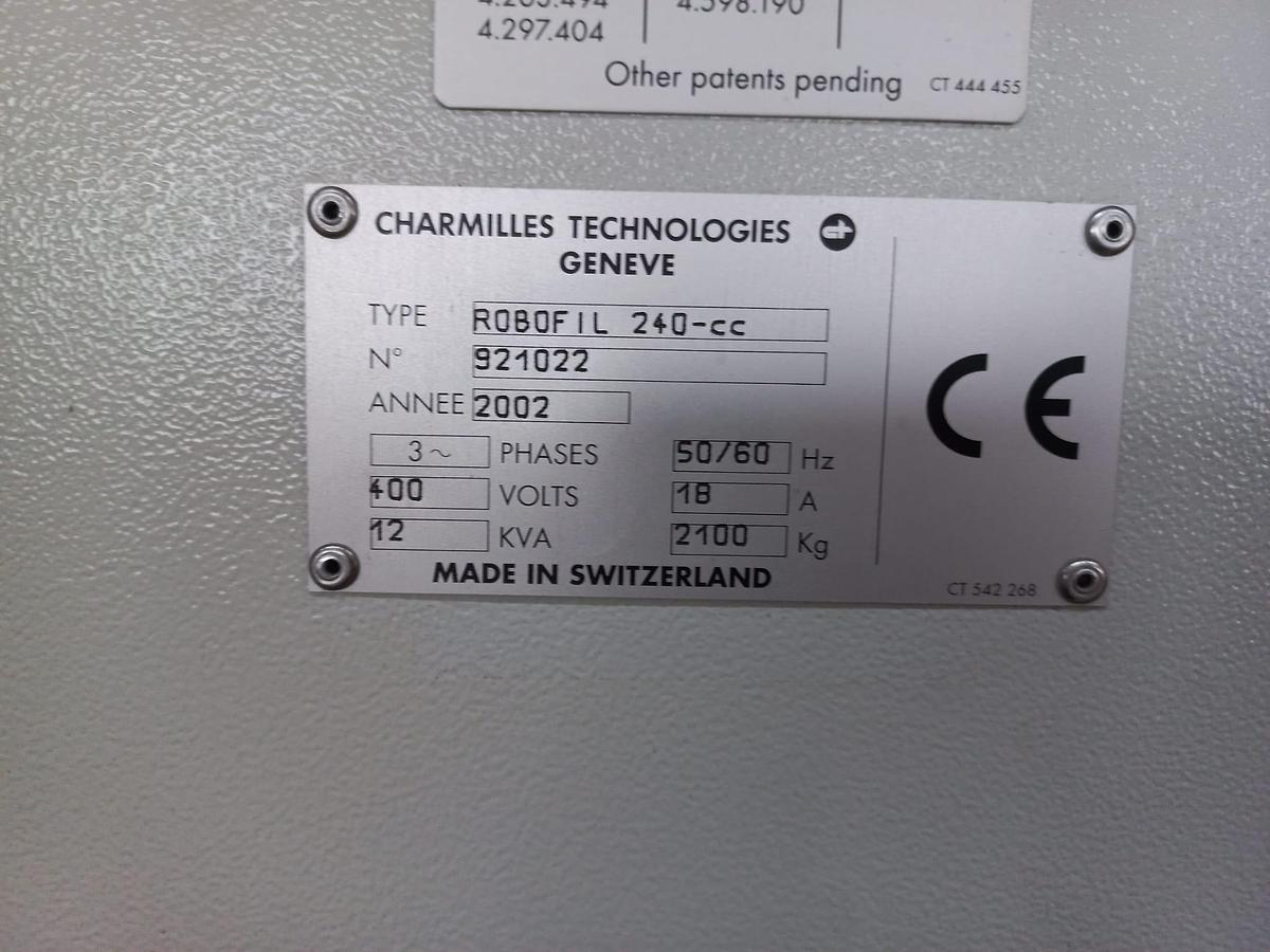 Used Charmilles ROBOFIL 240CC
