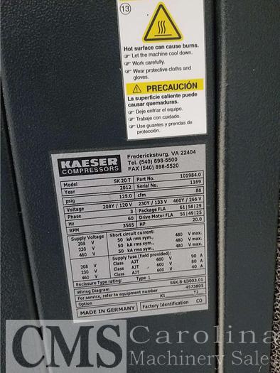 Used 2012 Kaeser Compressor