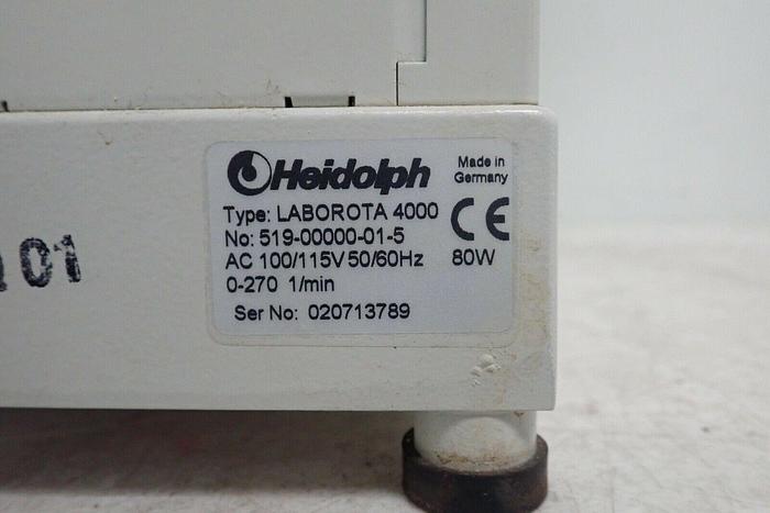 Used Heidolph Laborota 4000 Efficient Rotary Evaporator w/ HB Digital Water Bath