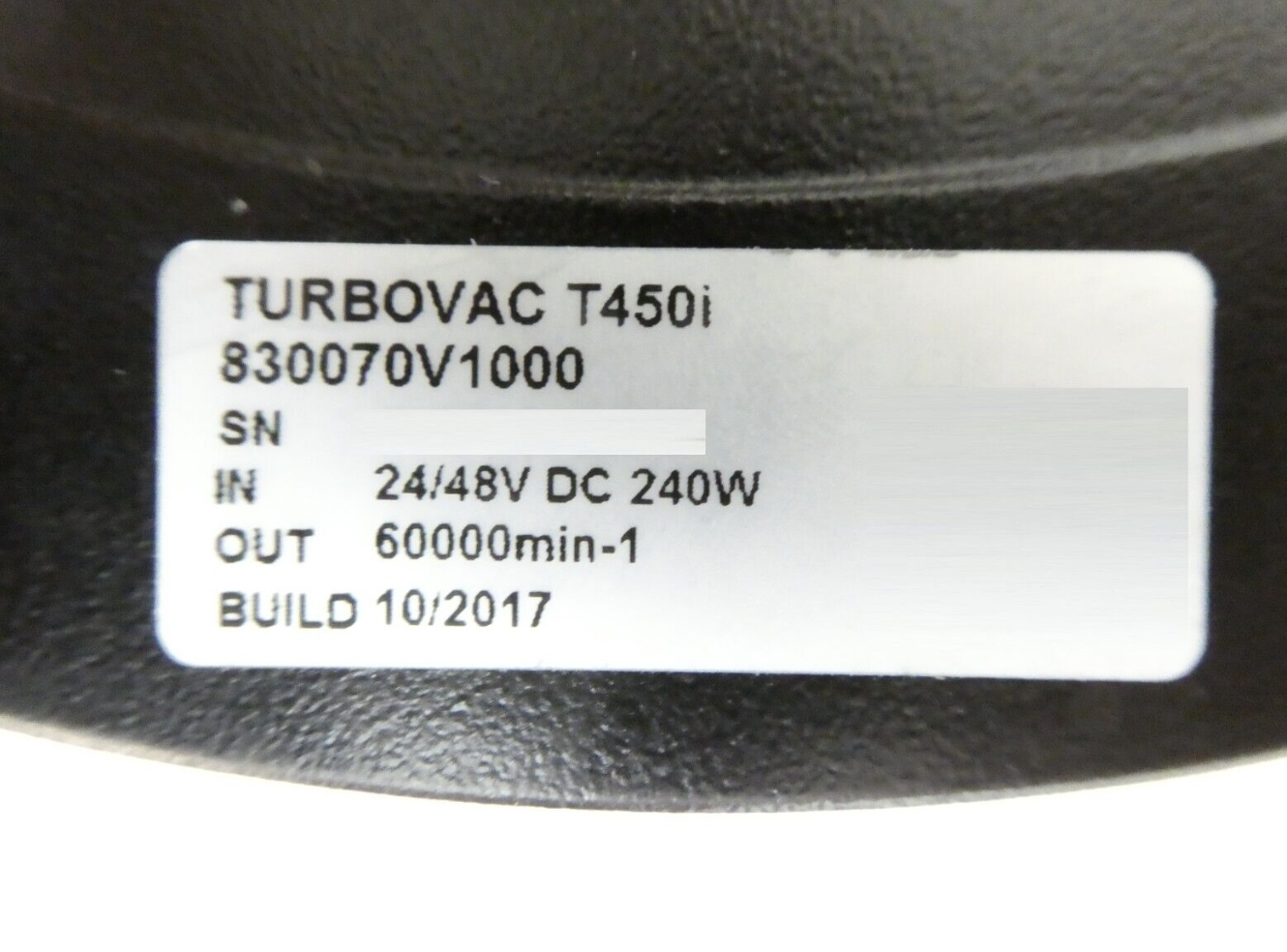 Used TURBOVAC T 450i Leybold 830070V1000 Turbomolecular Pump Turbo Tested Working