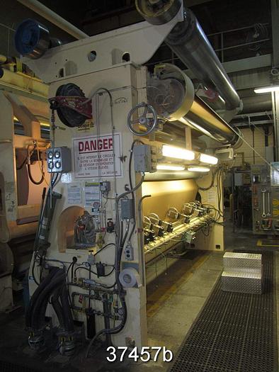 Used GL&V 132" Trim Slitter Rewinder, 5000 Fpm #37457