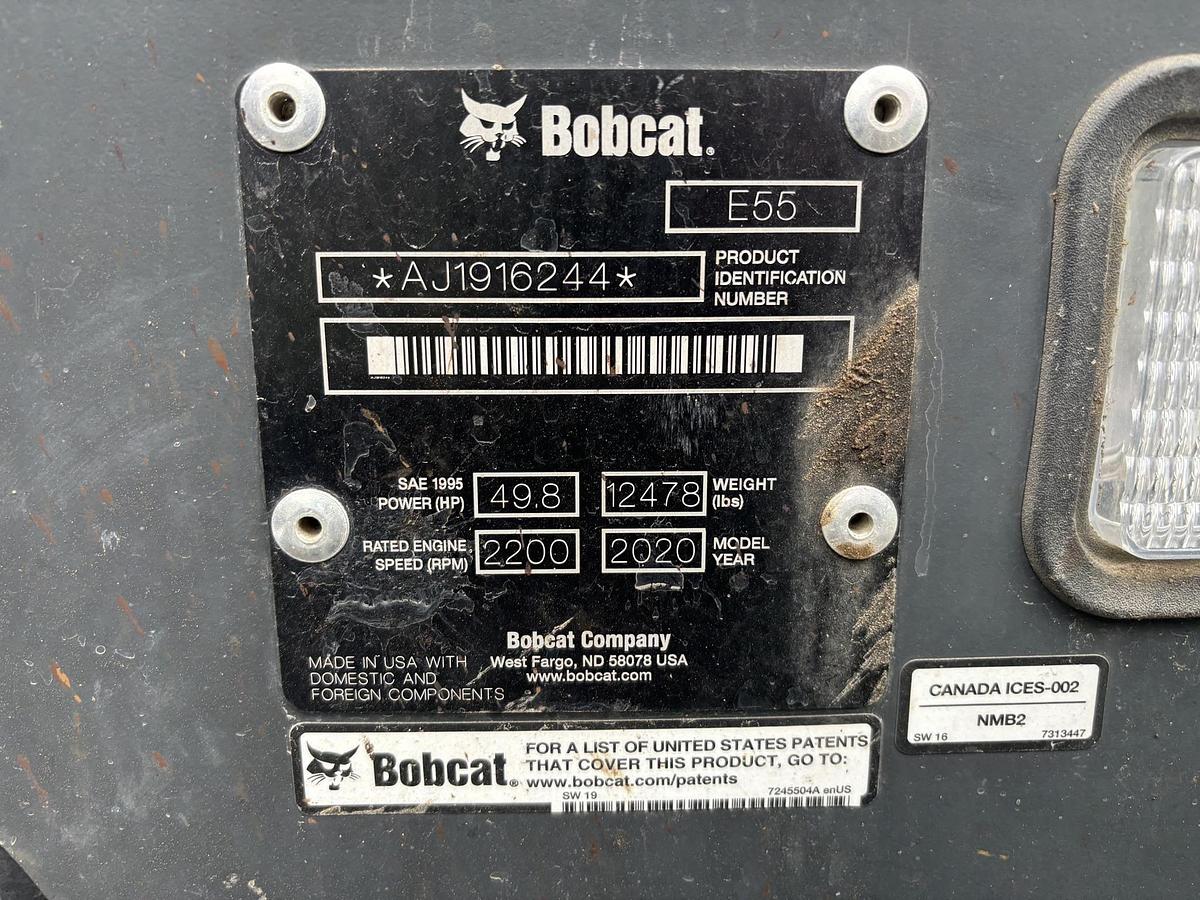 Used 2020 BOBCAT E55