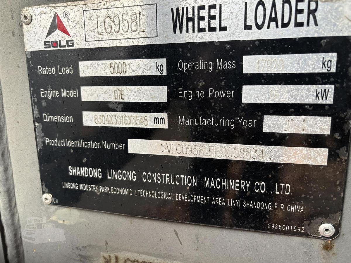 Used 2014 SDLG LG958L