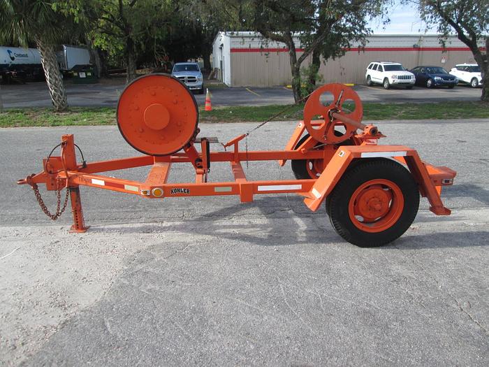 Used Single Axle Cable Reel Trailer