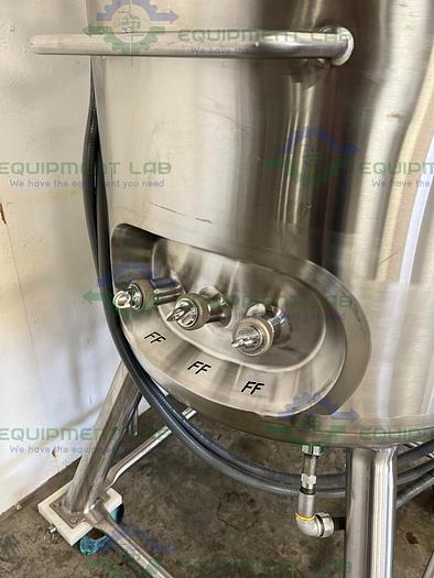 Used Precision  250 Liter Stainless Steel Jacketed Reactor 400 PSI w/ Reliance Motor