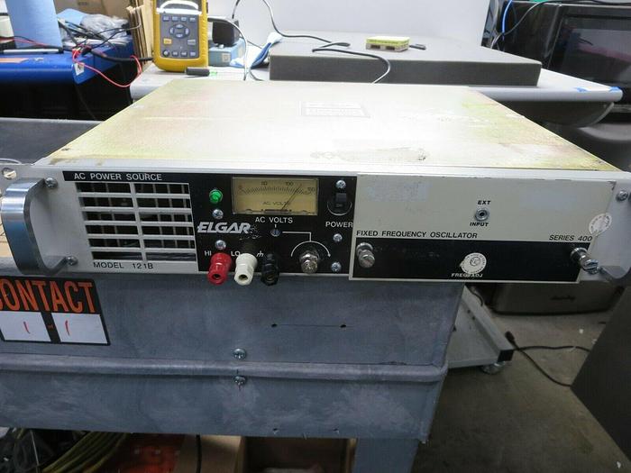 Used Elgar, Model 121B & Series 400, AC Power Source With Fixed Frequency Oscillator