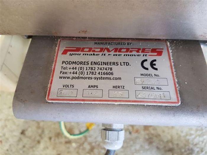 Used Podmores Stainless Steel Vibratory Conveyor & Hopper