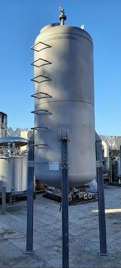 Used Tank, 750 Gallon, 304 S/st, 20 PSI, DT/DB, Morfab #S744379
