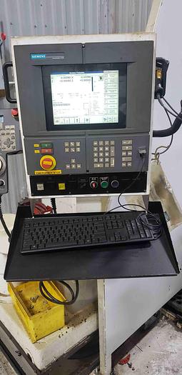 Used 1981/2003 American CNC lathe, 75" Swing, 50" Swing over cross Slide, 75 HP, 630 RPM, Steady Rest, Siemens CNC