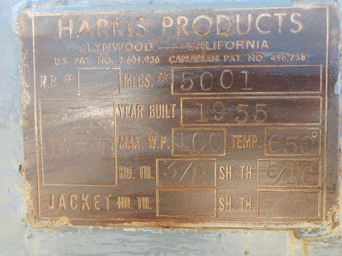 Used Autoclave, 48" X 14'6", C/st, 100 PSI, Harris Products, #S744258