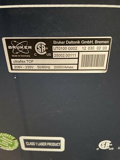 Used Bruker Ultraflex TOF/TOF