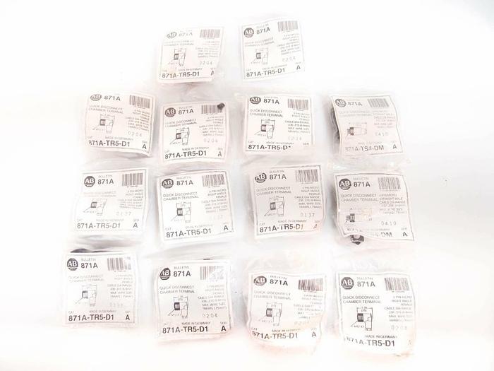 Allen Bradley 871A-TR5-D1 Quick Disconnect Chamber Terminal Lot of 14 New (4096)