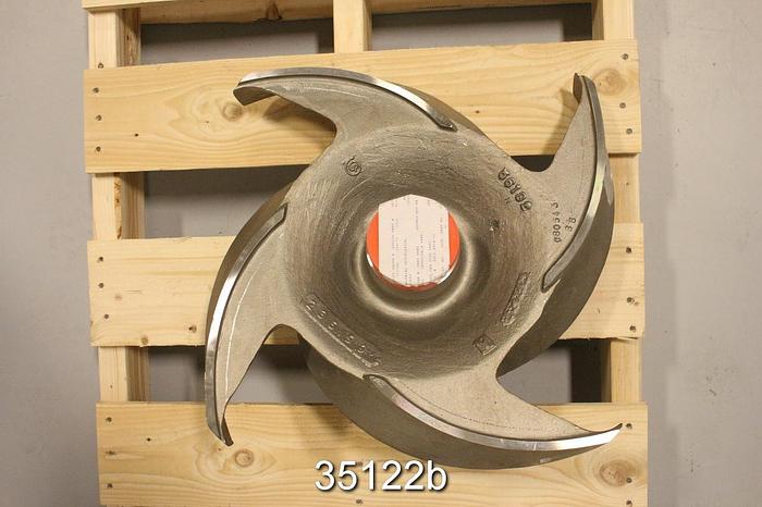 Unused Goulds 3175 Pump Impeller, 8x14x22, 4 Vane, 22" Diameter #35122