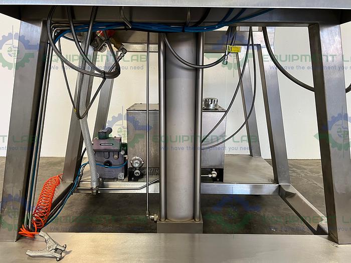 Used Varian  L & L4006MLWJ Load & Lock 6" Chromatography Column On Skid w/ Feed Pump