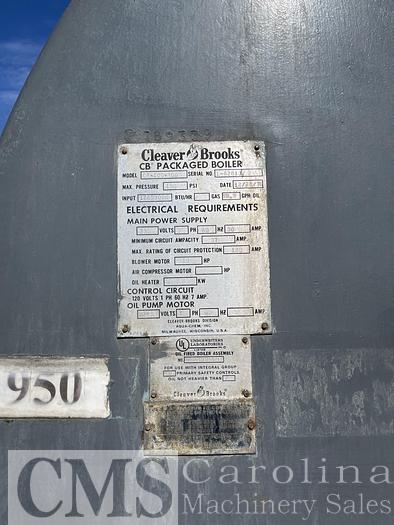 Used Cleaver Brooks 300 HP Boiler