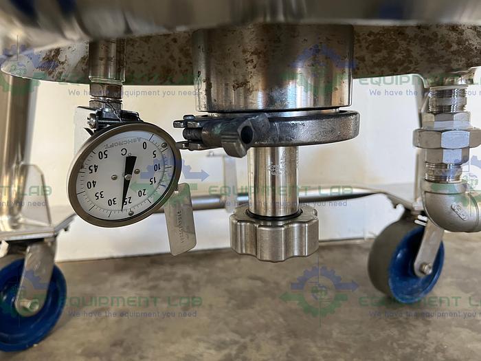 Used DCI 200 Liter Stainless Steel Jacketed Reactor Mixing Tank w/ PharMix Agitator