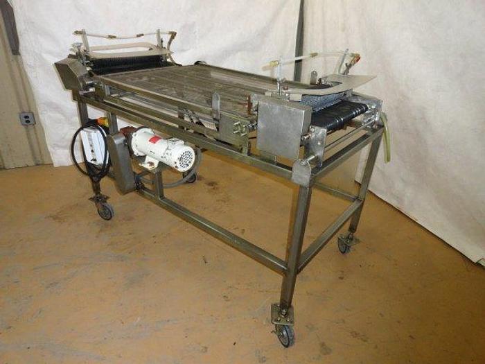 Used Dual pass Tenderizer/Cuber, (2) 20" wide square tooth rollers