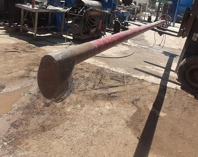 Used Conveyor, Screw, 4" x 14.6", C/st, 3 HP, Feed Hopper #S744535