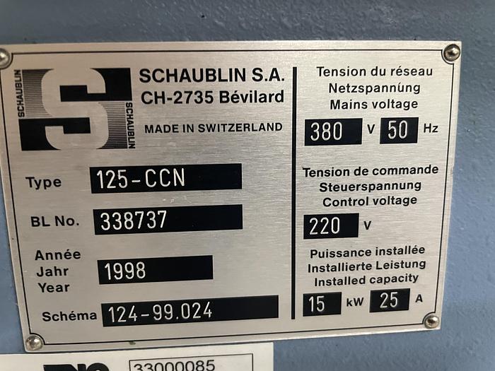 Gebruikt Schaublin 125-CCN