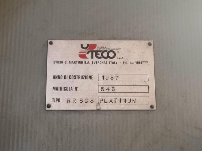 Usato UTECO PLATINUM 808 RR – 8 col. flexo (1200 mm) year 1987