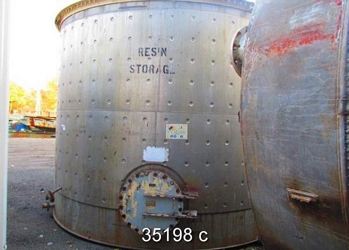 Used 14,000 Gallon Jacketed Tank, 153" x 180" Straight Side #35198