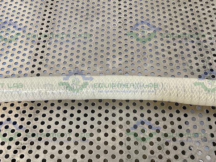 Used Sani-Tech  STHT-WR-1000 144" Silicone Hose w/ 1" Sanitary Fitting