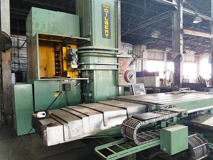Used 5.12" Cincinnati Gilbert CNC Horizontal Boring Mill, Series DT, 48" X 84" Table, X-84", Y-72", 1450 RPM, 30 HP, 50 Taper, Fanuc OM< ID17475