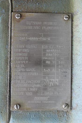 Used Foxboro 2804-SABA-TSG-G 4" Magnetic Flow Tube #42318