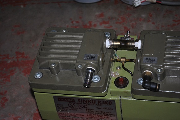 Used toyaden vacuum pump 100V  1.5KVA  shinku kiko diaphram valve  kd-500 : da-60D